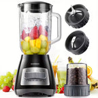 SHARDOR 1200W Blender, Smoothie Juicer And Mike Shake, 52 Oz Countertop Blender & 22 Oz Personal Blender Combo, 3 Adjustable Speed For Frozen Fruit Drinks, Smoothies, Sauces, Gifts For Friends And Family, Large Capacity