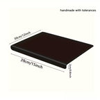 Large Black High-Tenacity PET Cutting Board with Protective Lip - Food-Safe Durable Countertop Protector for Kitchen Essentials, Scratch-Resistant Easy-Clean Design, Ideal for Holiday Gifts (Labor Day, Easter, Mother’s Day)