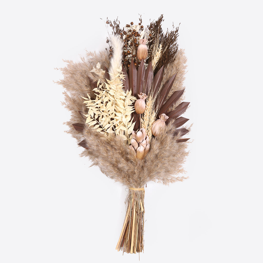 True Brown Dried Flower Bunch