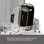 4 Quart Best Slow Cooker with Removable Pot for Large Families Party, Manual Warm Setting, multiple color options, red, black, white