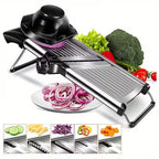 Stainless Steel Vegetable Slicer with 5 Blades Adjustable Mandoline Slicer Professional Vegetable Onion Potato Grater Kitchen Accessories