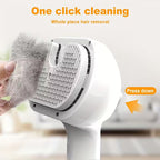 1pc Pet Spray Deshedding Brush, 3-in-1 Steam Pet Brush, One-Click Deshedding Self-Cleaning Cat and Dog Brush, Anti-Static Flying Hair Pet Grooming Brush, Stainless Steel Needle Brush, USB Charging, Suitable for Long and Short Hair Cats and Dogs
