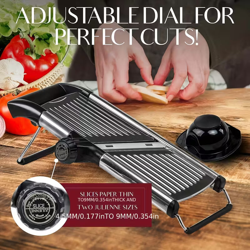 Stainless Steel Vegetable Slicer with 5 Blades Adjustable Mandoline Slicer Professional Vegetable Onion Potato Grater Kitchen Accessories