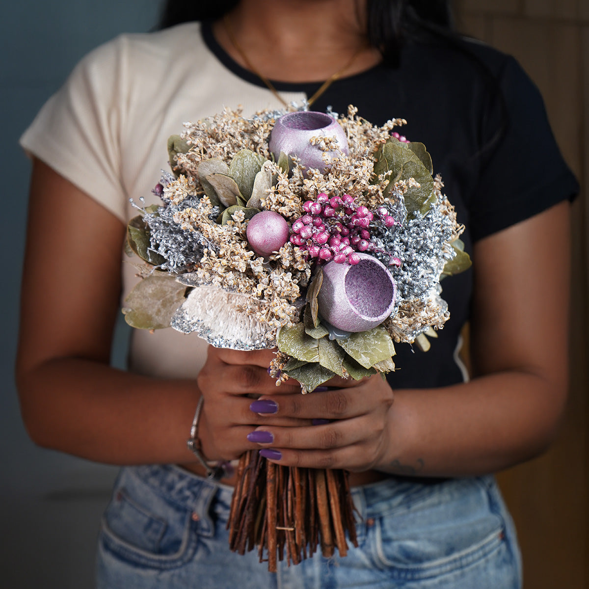 Ornate Dried Flower Bouquet