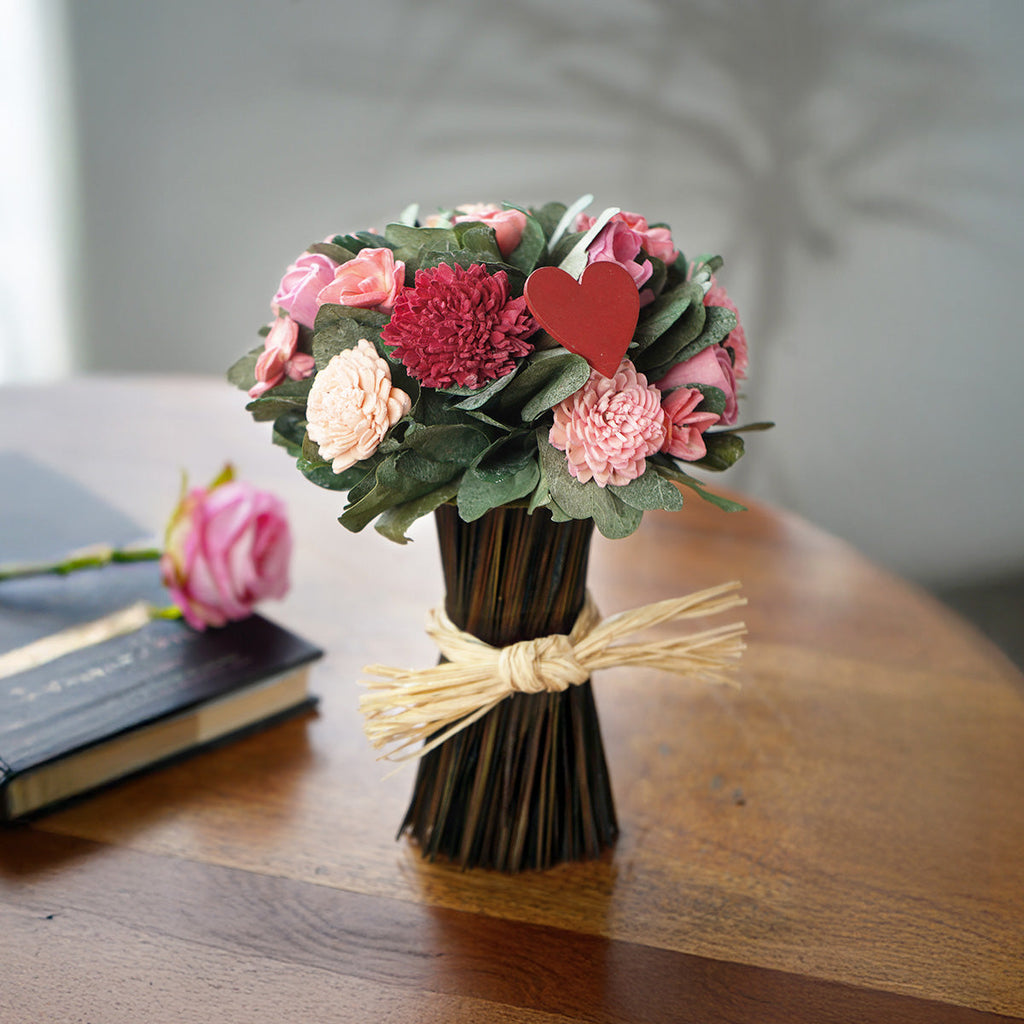Pink Elegance Dried Flower Bouquet