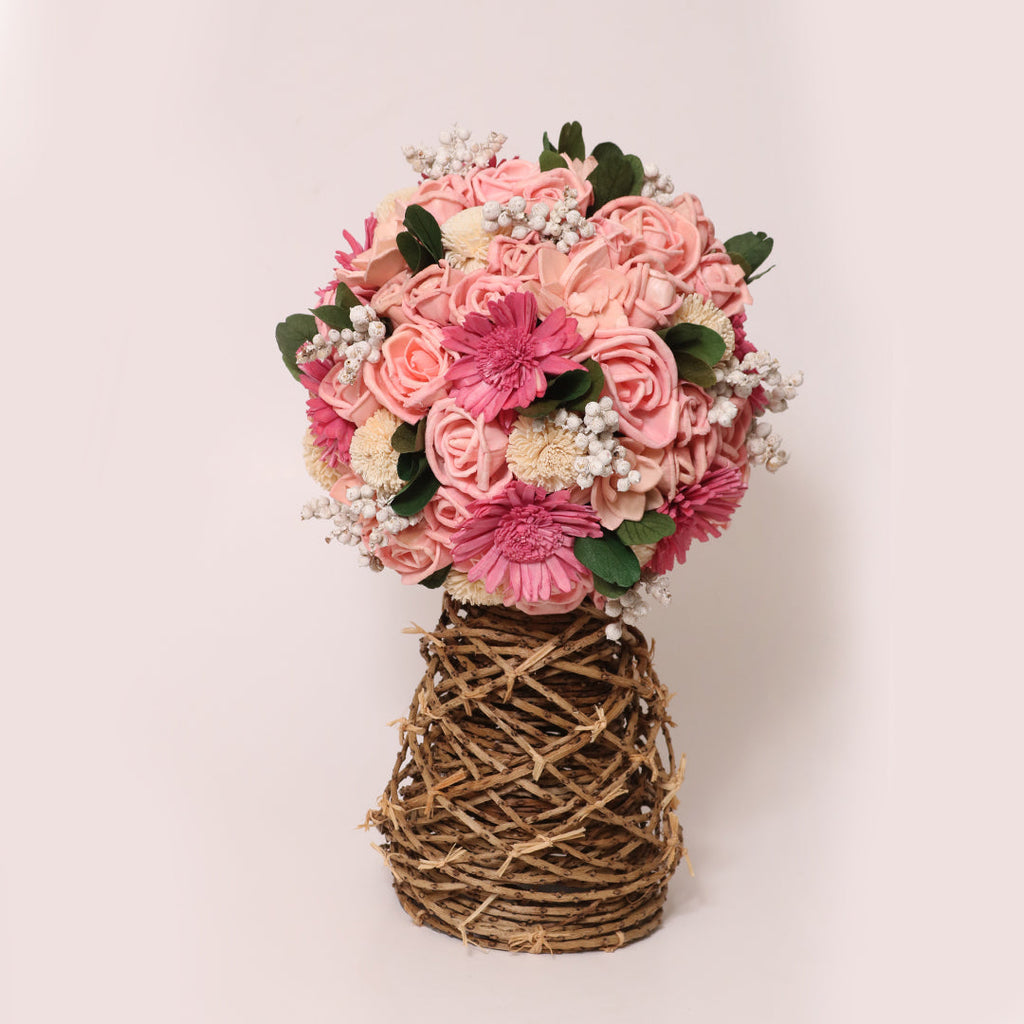 Pretty in Pink Dried Flower Bouquet