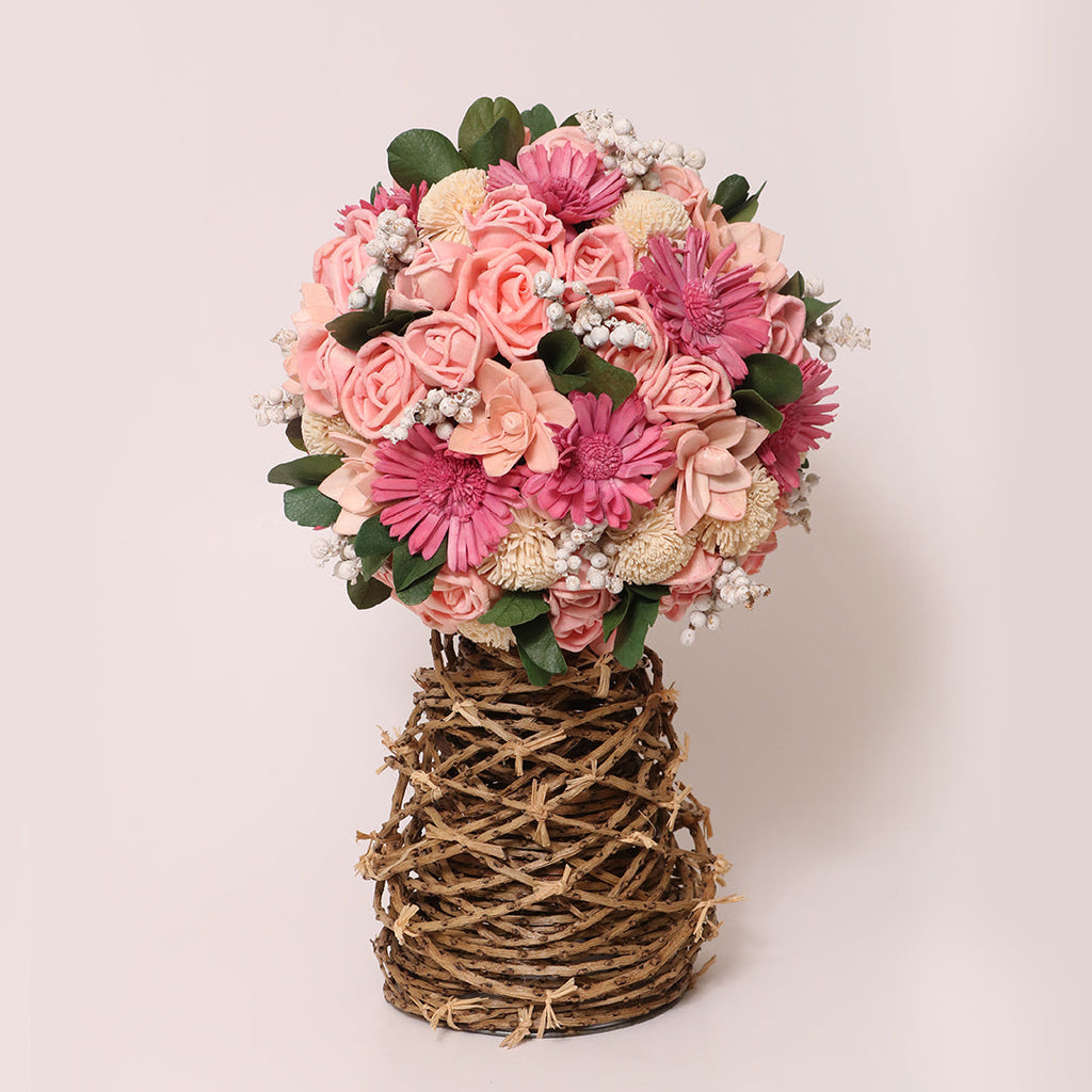 Pretty in Pink Dried Flower Bouquet