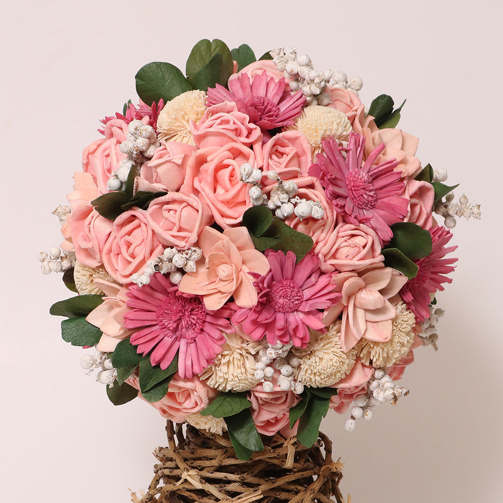 Pretty in Pink Dried Flower Bouquet