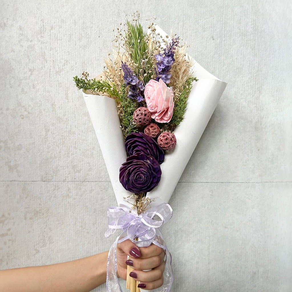 Lavender Hand-Tied Dried Flower Bouquet