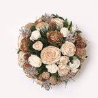 Beige & Gold Flower Pot