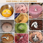 1.32gal Large Capacity Electric Food Processor & Meat Grinder - Heavy-Duty Stainless Steel Chopper with 40,000 RPM Motor, 5-Speed Settings, Bi-Level Blades, Vegetable Slicer for Kitchen - Compatible with Plug (for Vegetables, Fruits, Meat, Nuts)